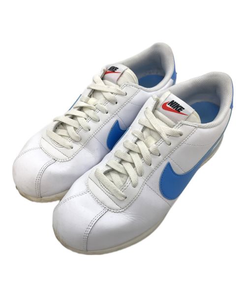 NIKE（ナイキ）NIKE (ナイキ) Women's Cortez コルテッツ　コルテツ　メンズシューズ ホワイト×ブルー サイズ:27cmの古着・服飾アイテム