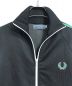 FRED PERRY (フレッドペリー) TWIN TAPE TRACK JACKET ツインテープ　トラックジャケット　ジャージ ブラック×グリーン サイズ:XS：9000円