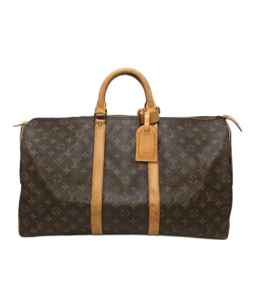 LOUIS VUITTON（ルイ ヴィトン）LOUIS VUITTON (ルイ ヴィトン) トラベルバッグ　ボストンバッグ　モノグラム　キーポル50 ブラウン サイズ:実寸参照の古着・服飾アイテム