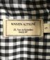 中古・古着 MAISON KITSUNE (メゾンキツネ) ギンガムチェックフーデッドジャケット ウィンドブレーカー レモン　 ブラック×ホワイト サイズ:S：7000円