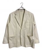 AURALEEオーラリー）の古着「LOOSE TWILL OVER JACKET ルーズツイルオーバージャケット　コットンジャケット　ライトアウター　日本製」｜アイボリー