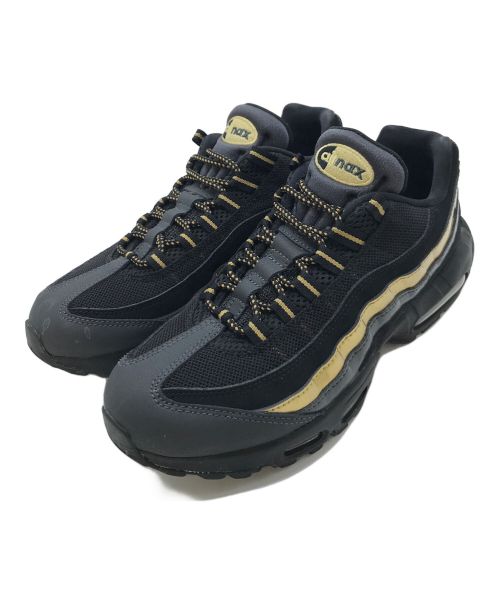 NIKE（ナイキ）NIKE (ナイキ) AIR MAX 95 PRM ブラック×メタリックゴールド サイズ:26.5センチ　UK 7.5の古着・服飾アイテム