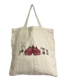 R&D.M.Co-OLDMAN'S TAILOR（オールドマンズテイラー）の古着「CIRCUS EMBROIDERY TOTE BAG」｜アイボリー