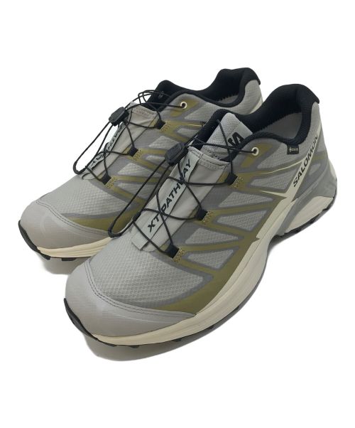 SALOMON（サロモン）SALOMON (サロモン) XT-パスウェイゴアテックス　GORE-TEX ホワイト×グレー サイズ:UK9  27.5センチの古着・服飾アイテム