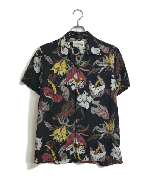 WACKO MARIA（ワコマリア）WACKO MARIA (ワコマリア) FLORAL HAWAIIAN SHIRT ブラック サイズ:Mの古着・服飾アイテム