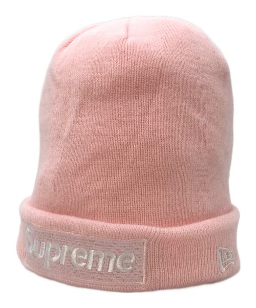 SUPREME（シュプリーム）Supreme (シュプリーム) New Era (ニューエラ) ボックスロゴビーニー ピンク サイズ:実寸参照の古着・服飾アイテム