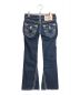 TRUE RELIGION (トゥルー レリジョン) ホワイトステッチフレアジーンズ　フレアパンツ　ローライズデニム　Y2K   JOEY SUPER T インディゴ サイズ:23：6000円