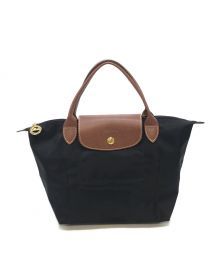 LONGCHAMP（ロンシャン）の古着「ル プリアージュ オリジナル S トップハンドルバッグ」｜ブラック