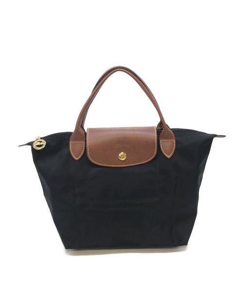 LONGCHAMP（ロンシャン）LONGCHAMP (ロンシャン) ル プリアージュ オリジナル S トップハンドルバッグ ブラック サイズ:実寸参照の古着・服飾アイテム