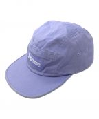 SUPREMEシュプリーム）の古着「Washed Chino Twill Camp Cap レザーストラップ レザーバックル」｜パープル