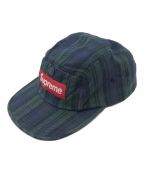 SUPREMEシュプリーム）の古着「Snap Button Pocket Camp Cap」｜グリーン×ブラック