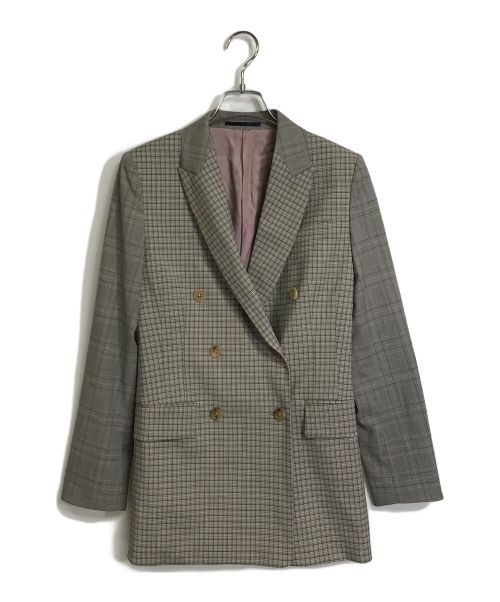 PAUL SMITH（ポールスミス）Paul Smith (ポールスミス) ダブルフェイストラベルジャケット ベージュ×グレー サイズ:38の古着・服飾アイテム