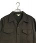 Blurred CLOTHING (ブラードクロージング) WOOL OPEN COLLAR SHIRTS ブラウン サイズ:14  1/2：6000円