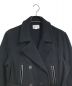 BLURRED CLOTHING (ブラードクロージング) DOUBLE BREASTED WOOL COAT ブラック サイズ:36：13000円