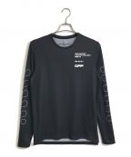 OFFWHITEオフホワイト）の古着「OFFWHITE ACTIVE  プリントアクティブブラックジャージTシャツ ACTIVE COLLECT」｜ブラック