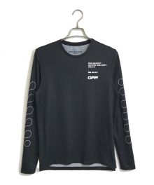 OFFWHITE（オフホワイト）の古着「OFFWHITE ACTIVE  プリントアクティブブラックジャージTシャツ ACTIVE COLLECT」｜ブラック