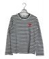 PLAY COMME des GARCONS（プレイ コムデギャルソン）の古着「PLAY STRIPED T-SHIRT」｜ホワイト×ブラック