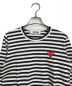 PLAY COMME des GARCONS (プレイ コムデギャルソン) PLAY STRIPED T-SHIRT ホワイト×ブラック サイズ:M 未使用品：7000円