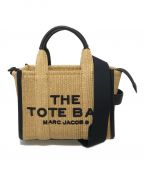 MARC JACOBSマークジェイコブス）の古着「THE WOVEN TOTE BAG SMALL」｜ベージュ×ブラック