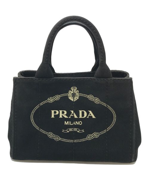 PRADA（プラダ）PRADA (プラダ) カナパ ハンドバッグ ブラック サイズ:実寸参照の古着・服飾アイテム