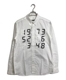 SOPHNET.（ソフネット）の古着「COUNTER B.D SHIRT カウンターボタンダウンシャツ　宮島達男 18AW　長袖シャツ　日本製」｜ホワイト