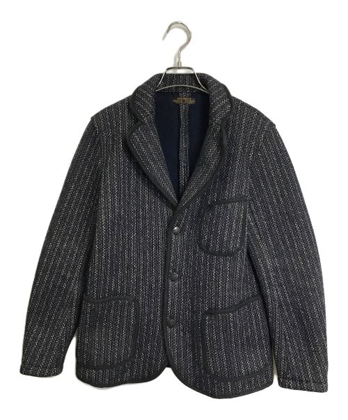 BROWN'S BEACH JACKET（ブラウンズビーチジャケット）BROWN'S BEACH JACKET (ブラウンズビーチジャケット) ビーチクロス ウールｘコットン テーラードジャケット ネイビー サイズ:38の古着・服飾アイテム