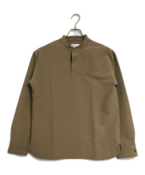 halfTen canterbury（ハーフテン カンタベリー）halfTen CANTERBURY (ハーフテン カンタベリー) FIELD STAND COLLAR PULLOVER JERSEY  フィールドスタンドカラープルオーバー　長袖シャツ ベージュの古着・服飾アイテム