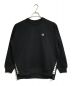 FRED PERRY（フレッドペリー）の古着「Taped Crew Neck Sweatshirt テープクルーネックスウェット　ワンポイント刺繍スウェット　長袖」｜ブラック