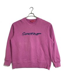 SUPREME（シュプリーム）の古着「20AW Futura Logo Crewneck クルーネックスウェット　ロゴスウェット　カナダ製」｜ピンク