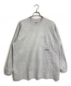 COOTIE PRODUCTIONSクーティープロダクツ）の古着「Open End Yarn Error Fit L/S Tee 長袖ポケットTシャツ」｜グレー