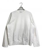 Graphpaper×L'ECHOPPEグラフペーパー×レショップ）の古着「レショップ 別注 22SS Compact Terry Roll-Up Sleeve Crew Neck」｜ホワイト