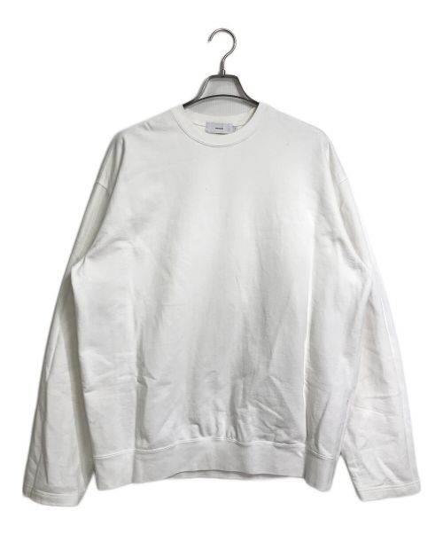 Graphpaper（グラフペーパー）Graphpaper (グラフペーパー) L'ECHOPPE (レショップ) レショップ 別注 22SS Compact Terry Roll-Up Sleeve Crew Neck ホワイト サイズ:FREEの古着・服飾アイテム