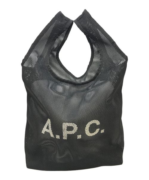 A.P.C.（アーペーセー）A.P.C. (アーペーセー) メッシュトートバッグ ブラック サイズ:実寸参照の古着・服飾アイテム