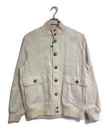 VALSTAR（ヴァルスター）の古着「Valstarino Jacket Stretch Linen ヴァルスタージャケット　ストレッチリネンジャケット　ライトアウター　イタリア製」｜アイボリー