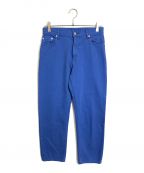 ok.soon×PICCADILLYオクスン×ピカデリー）の古着「カラーデニムパンツ OGC DENIM OVERDYE PANTS OGC デニム オーバーダイパンツ」｜ブルー