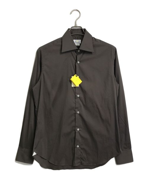 giannetto（ジャンネット）giannetto (ジャンネット) カッタウェイカラーシャツ SLIM FIT ブラウン サイズ:39 未使用品の古着・服飾アイテム