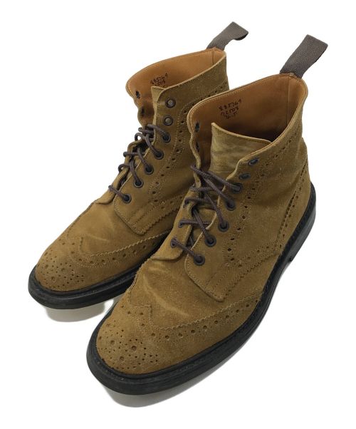 Tricker's（トリッカーズ）Tricker's (トリッカーズ) モルトンスエードカントリーブーツ ブラウン サイズ:25cmの古着・服飾アイテム