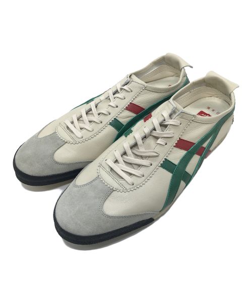 Onitsuka Tiger（オニツカタイガー）Onitsuka Tiger (オニツカタイガー) MEXICO 66 DELUXE レザースニーカー ベージュ サイズ:28.5cmの古着・服飾アイテム