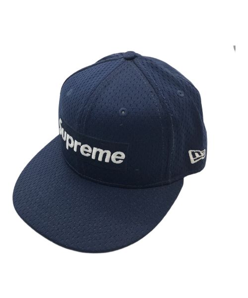 SUPREME（シュプリーム）Supreme (シュプリーム) New Era (ニューエラ) 18SS mesh box logo メッシュボックスロゴキャップ ネイビー サイズ:7 3/8の古着・服飾アイテム