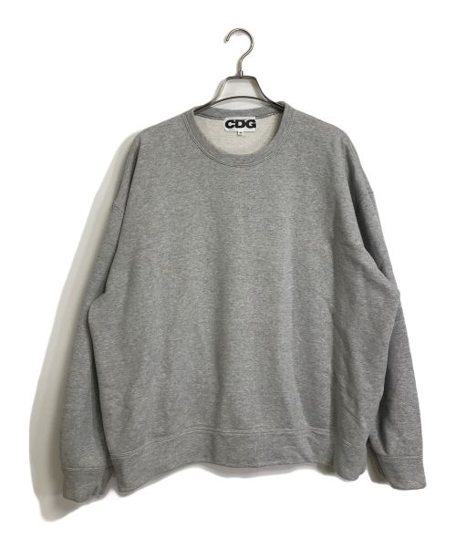 CDG（シーディージー）CDG (シーディージー) バックエロゴオーバーサイズスウェット OVERSIZED SWEATSHIRT グレー サイズ:Mの古着・服飾アイテム