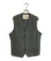 SUGAR CANE（シュガーケーン）の古着「JEAN CORD WORK VEST」｜ブラック×ホワイト