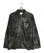 CRIMIEクライミー）の古着「ノイズレオパードオープンカラーシャツ  NOISE LEOPARD LONG SLEEVE SHIRT」｜グレー