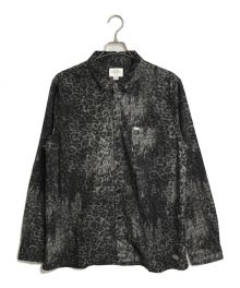 CRIMIE（クライミー）の古着「ノイズレオパードオープンカラーシャツ  NOISE LEOPARD LONG SLEEVE SHIRT」｜グレー