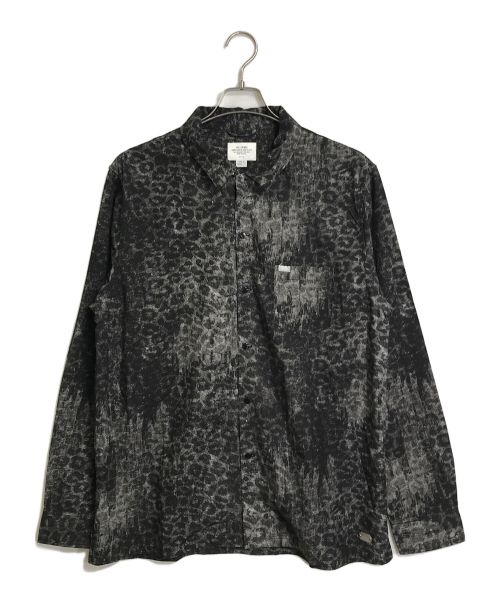 CRIMIE（クライミー）CRIMIE (クライミー) ノイズレオパードオープンカラーシャツ  NOISE LEOPARD LONG SLEEVE SHIRT グレー サイズ:XLの古着・服飾アイテム