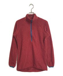 山と道（ヤマトミチ）の古着「Active Pullover ハーフジップフリースカットソー　アウトドア」｜レッド