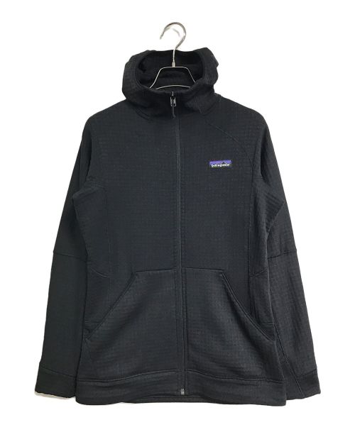 Patagonia（パタゴニア）Patagonia (パタゴニア) W's R1 Full-Zip Hoody ポーラテック ウィメンズ フルジップフーディージャケット　パーカー　スポーツ　アウトドア ブラック サイズ:Sの古着・服飾アイテム