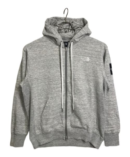 THE NORTH FACE（ザ ノース フェイス）THE NORTH FACE (ザ ノース フェイス) スクエアロゴフルジップ Square Logo Full Zip パーカー　フーディー グレー サイズ:XXLの古着・服飾アイテム