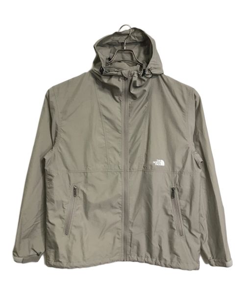 THE NORTH FACE（ザ ノース フェイス）THE NORTH FACE (ザ ノース フェイス) コンパクトジャケット　ナイロンジャケット　ロゴ刺繍ジャケット　薄手ジャケット　ライトアウター グレー サイズ:XLの古着・服飾アイテム