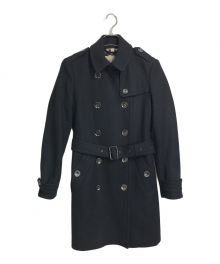 BURBERRY BRIT（バーバリーブリット）の古着「裏ノバチェックPコート ハーフコート」｜ブラック