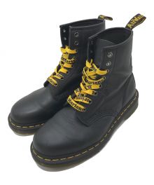 Dr.Martens（ドクターマーチン）の古着「8ホールブーツ/イエローステッチレースアップ」｜ブラック